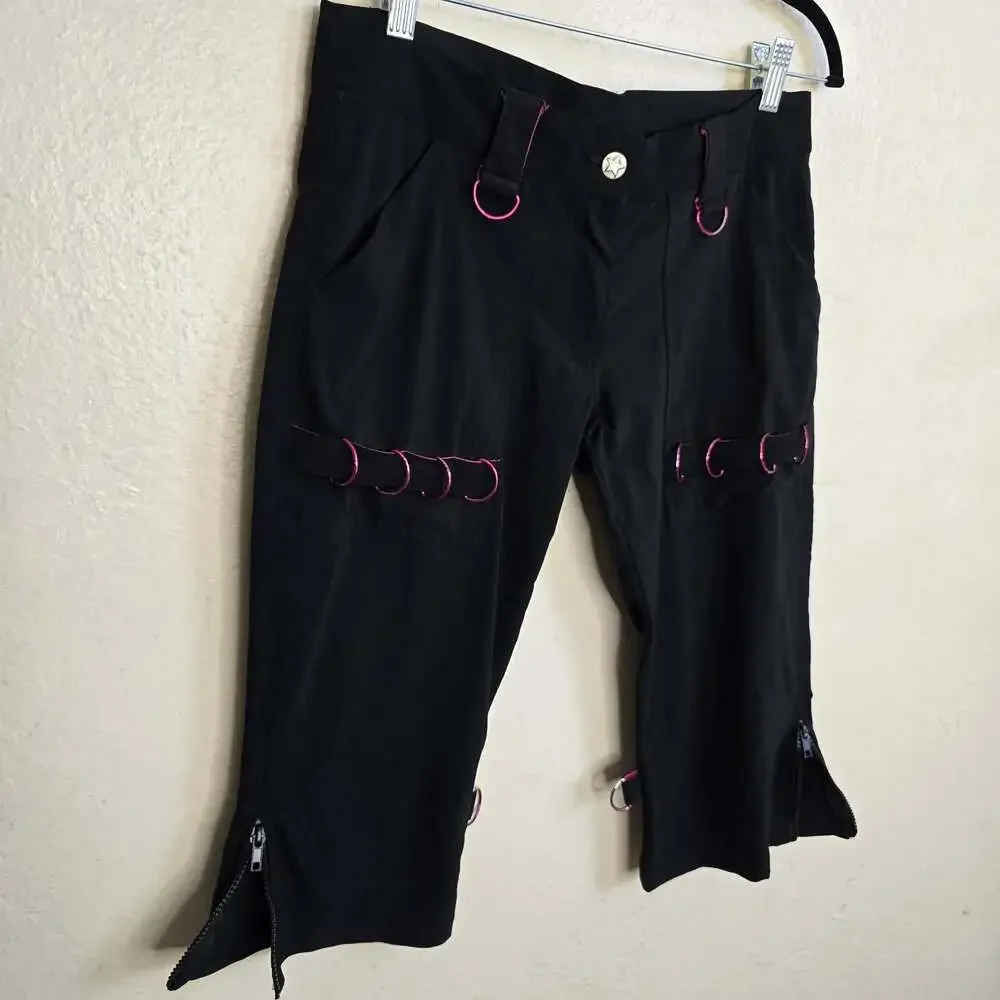 Serious Clothing Los Angeles Rare Y2K Gothic Punk Rave Capris Size 5